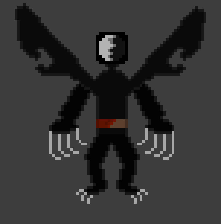 [25d002] *He consumes more of the hunter's flesh, ripping some of the limbs off*