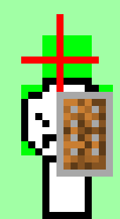 [8206a1] YES! *jumps on the dirt tower, breaks the first bolck on the scaffolding tower, breaking it all*   [Dream]