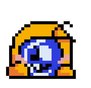 [fcf1af] i made a sprite of my waddle doo lying down and blushing
