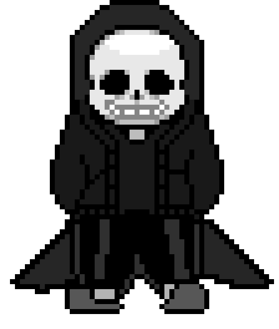 [4db866] ReaperTale - Sans. (Advanced Overworld Sprite) (KamuiSenketsu)