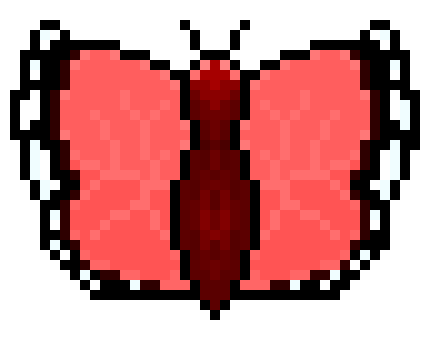 [a2471d] *the "feet" of the butterfly sink into crimson`s head. they seem to be razor sharp.*