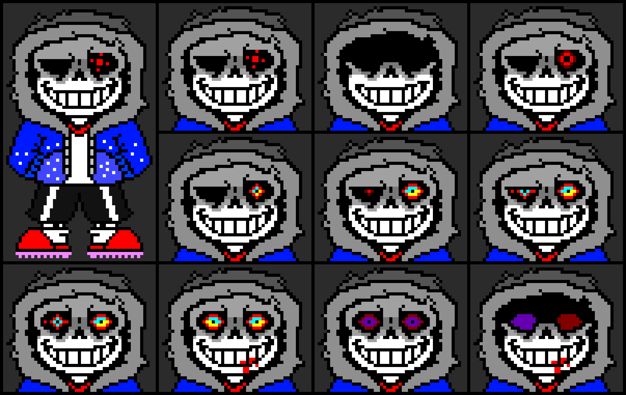 [73b7da] Well now I can finally tell... I kinda use your sans expression for my dust sans - DST