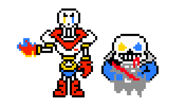 [2499a6] mad papyrus and ghost sans