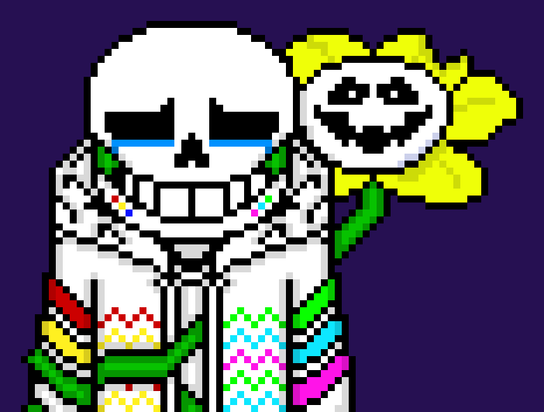 [71fafd] *flowey makes Multi turn Terror's soul blue and summon Terror blasters*