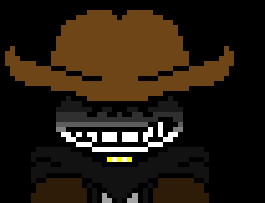 [c7b058] *quickly pulls out his golden revolver and starts shooting at the caftar huggy*