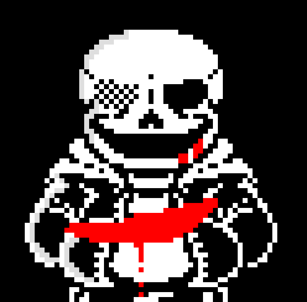[450a4c] sans last breath: [puts foot on red and greens chest and pushes it in on itself]