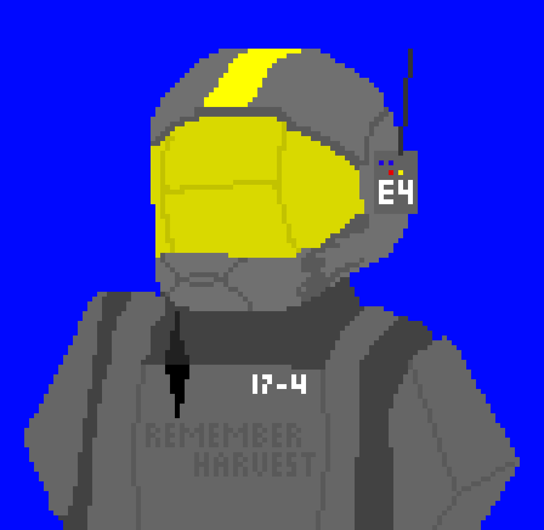 [a53442] *usses the code to the door, then walks in, holding a broken O.D.S.T. helmet* "you might want to see this..."-Pathfinder