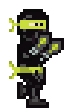 [bcb7cc] yellow Ninja walking 3