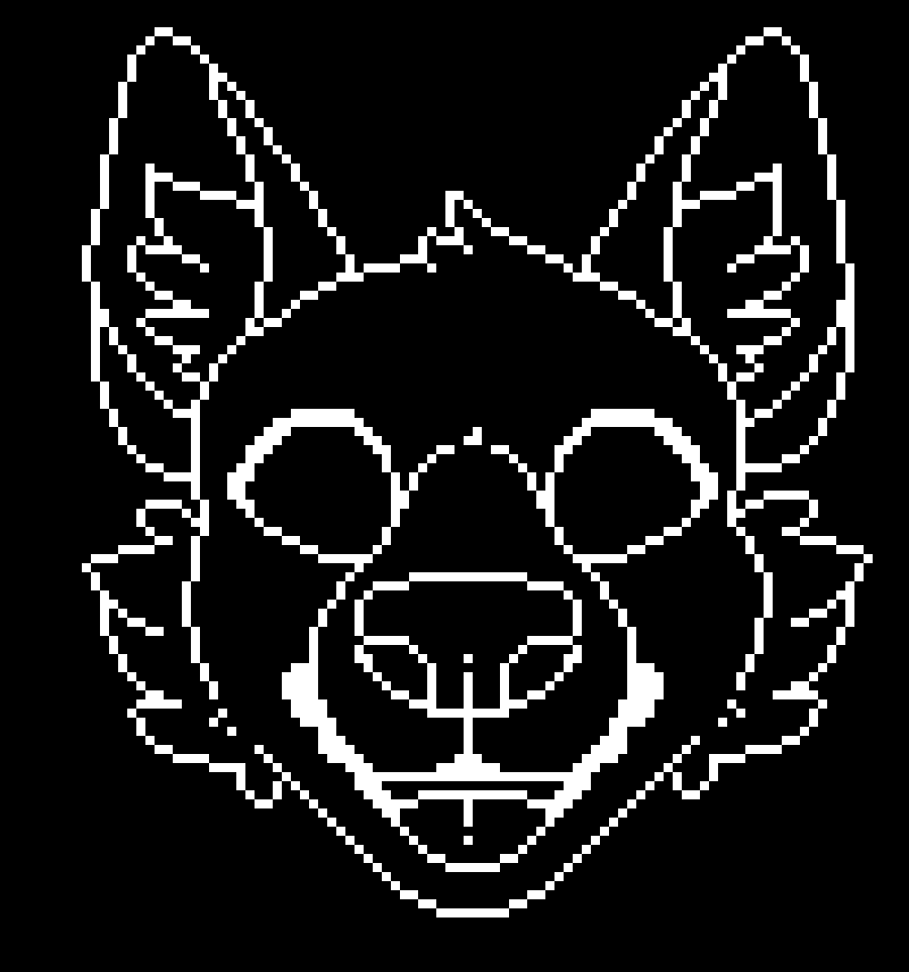 [95be89] Animal head base; Style: Undertale; Type: Dog