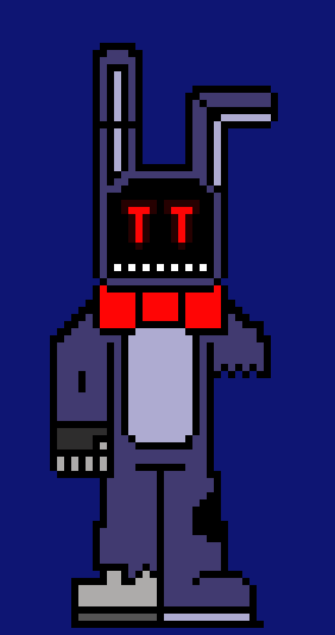 [1550bf] withered bonnie in a nutshell: hello im no face ,1 arm , bonnie with depression and i like face puns.... - withered bonnie