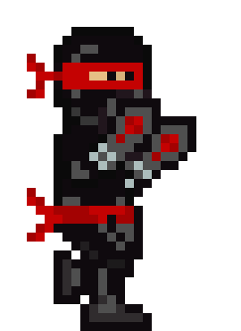 [bcb7cc] red Ninja walking 3