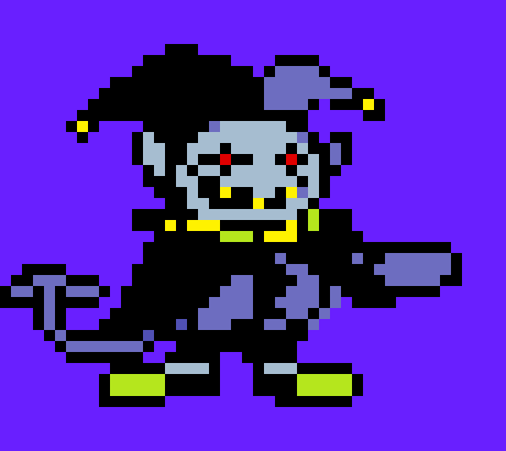 [970cdd] Jevil-SORRY BUT OFF TO THE DUNGEON YOU ALL GO UNTIL THE QUEEN DECIDES YOUR FATE,COME ON NOW