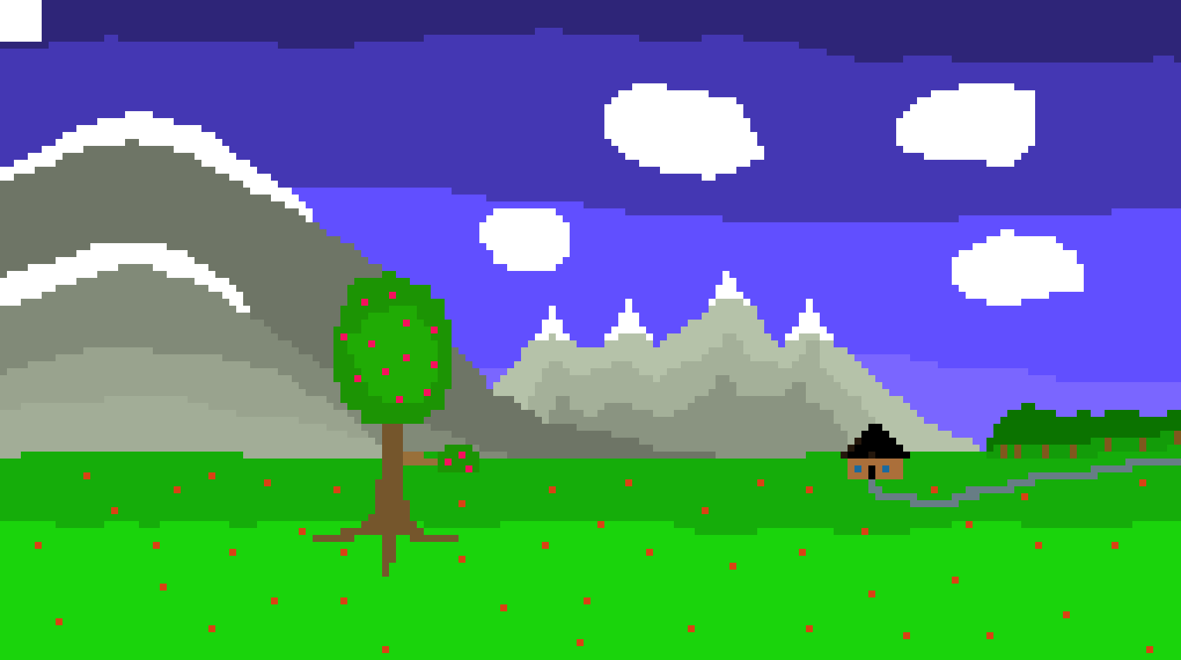 [085644] Berg och ett hus