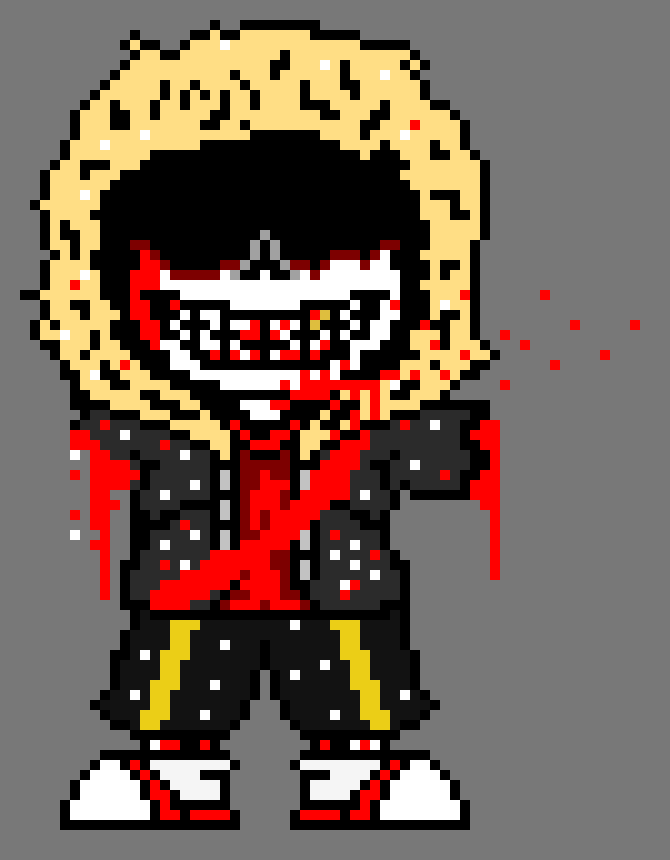 [73b7da] *knock his head, slash and rip arms off* - The murderer