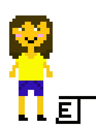 [ddbe16] Pixel portrait