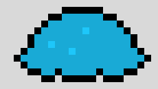 [acbc50] there is a little slime oozing toward a river