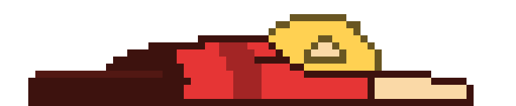 [09bd4f] *Is on the ground in front of Sylvia, sleeping.*