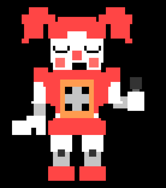 [d0027a] IN THE NAME OF THE LAW, YOU, GOAT KID! STOP EATING PEOPLE WITH YOUR SKIN! its gross.-Elizabeth Afton/Circus Baby