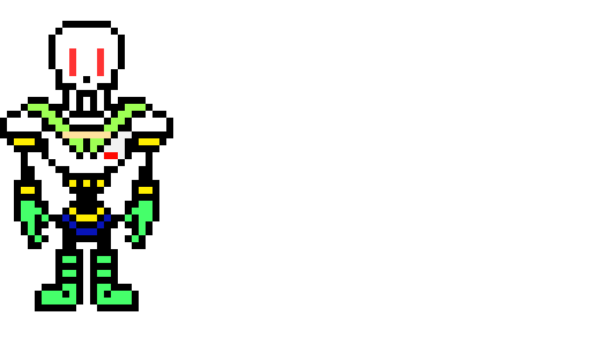 [af9d35] UnderTale - Papyrus (Overworld Sprite) (KamuiSenketsu)