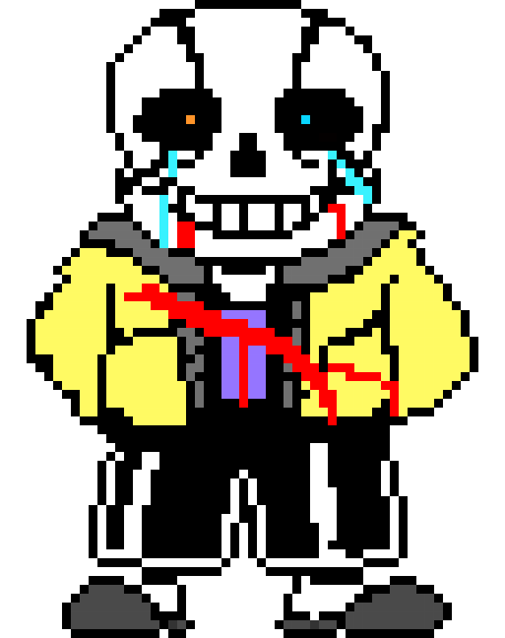 [9664c4] sad defeated hero sans