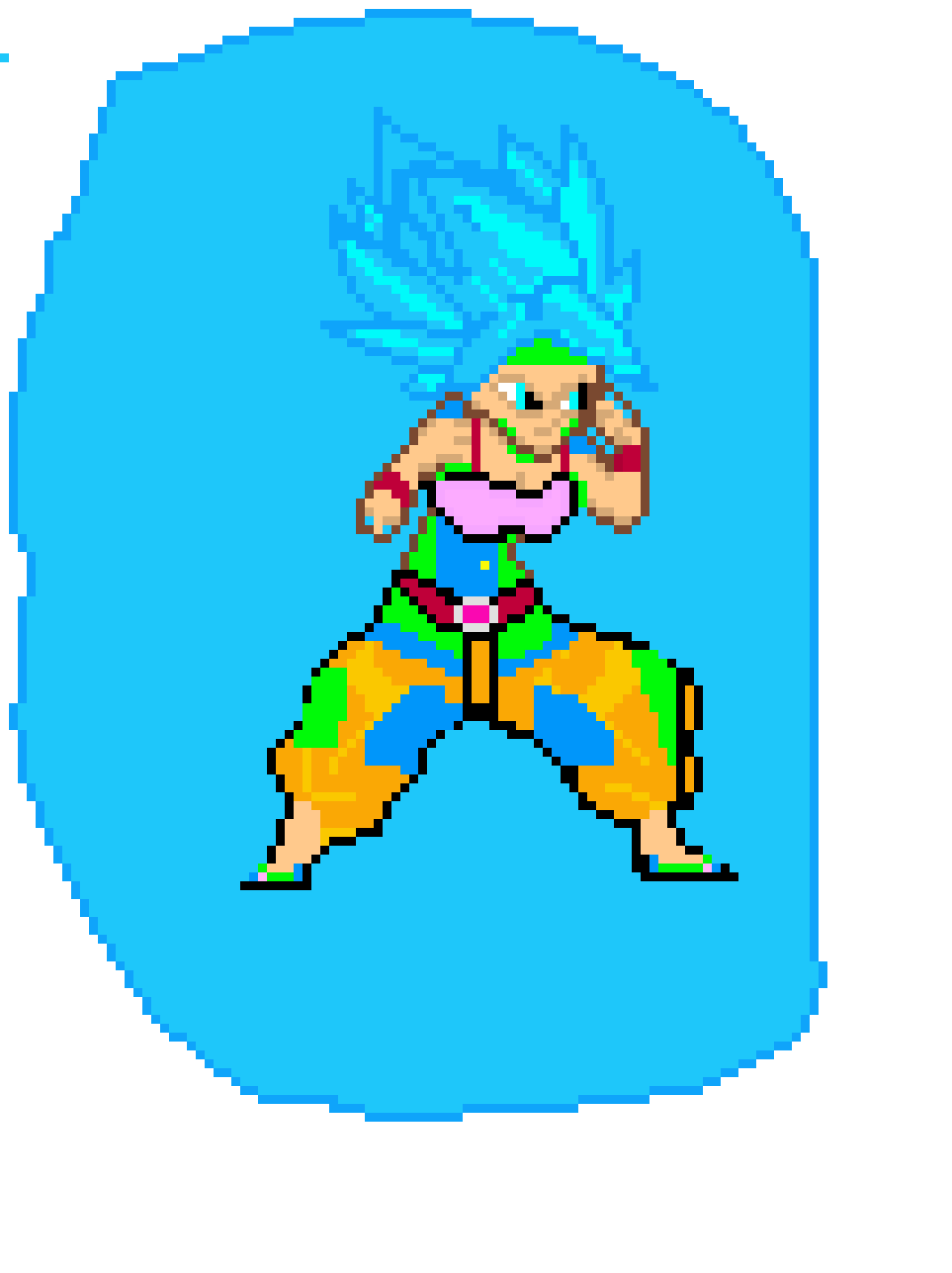 [6b8cb3] Caulifla Super Saiyan Goddess Blue/ Goddess Of Kindness T Spots V.2