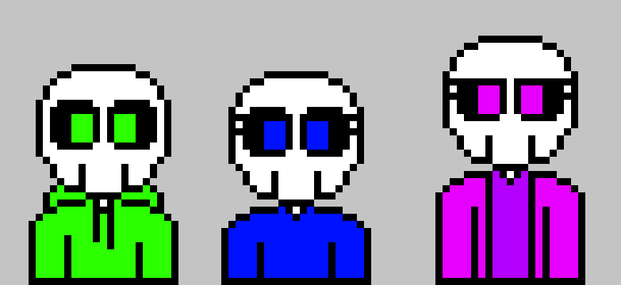 [30dec3] well then. i think it's safe to say that we should never go up to any of those guys again. [but naomi i KNOW they're good! one had helped me before! i'm not lying!] dude, we JUST saw one turn into a charger from left for dead. [I'M SERIOUS, THERE WERE GOOD ONES! one was... uhh... jacques?] well, we still need to find our parents, so let's keep walking {arent they like, dead?} well yes, but apparently someone spotted two skeletons welded together, and i think it may be our parents. -Orphaned Skeletons