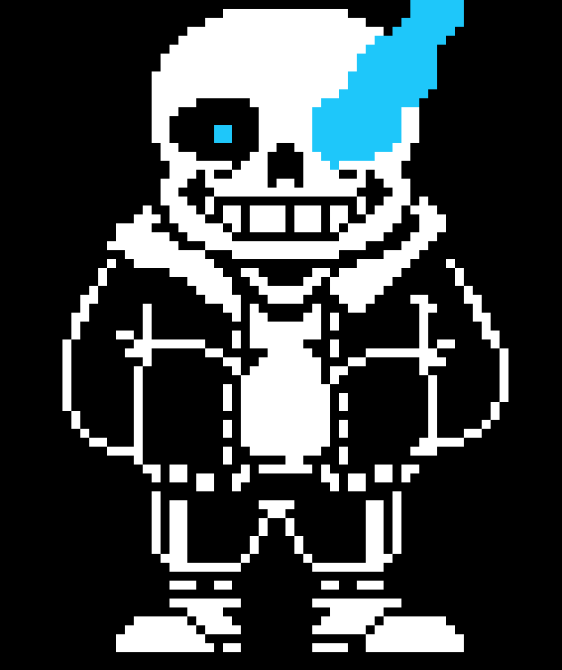 [45c24f] Undertale last breath Sans Sprite (my version)