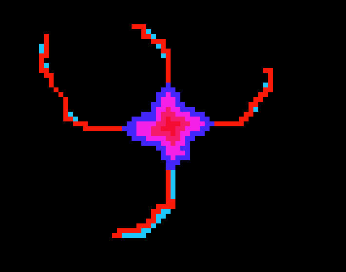 [ed44b7] A mirror apers in the darkness, it shows tim, on the florr, the tim in the mirror gets up, he has red eyes, it sees the real tim, charges at the miror, and the mirroe breaks, then the light fires another beam, this one missis, but turns a building to dust...