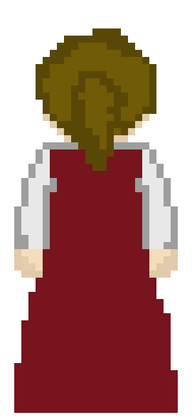 [8581ae] Villager Female Back