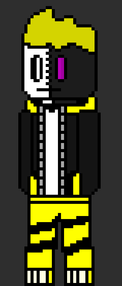 [812b32] *throws an ender pearl in front of alex* Haha *shoots with crossbow then starts slashing with axe more* -Molt!