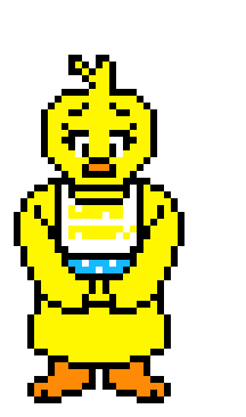 [9664c4] chica=toriel FNAFTALE pixel art challenge