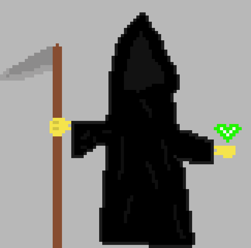 [d436d4] *he floats over to green and takes his soul*