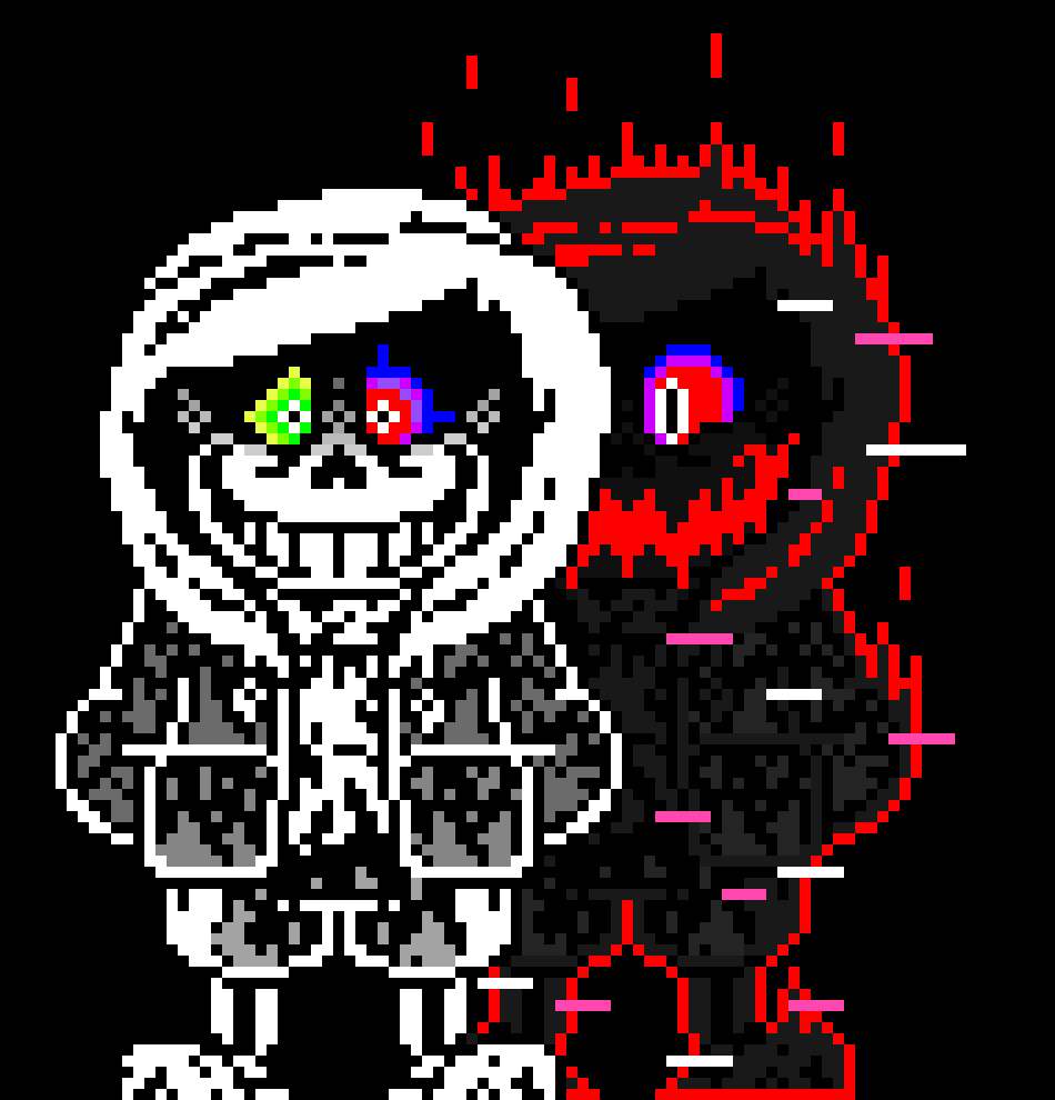 [583245] -His "shadow" would actually manifest beside him, as millions of blasters, fireballs, spears, tridents, and bones would appear all around, "Rainbow"- Really maybe I should remind you how this place works..... And it's not kill or be killed..... It's, that we don't take kindly to anomaly's like you..... -"Rainbow", was strung up in wires too tight to easily break out of they also render his magic impossible to use- So..... How about we just play dirty, eh?..... Hehe.... HAHAA.....