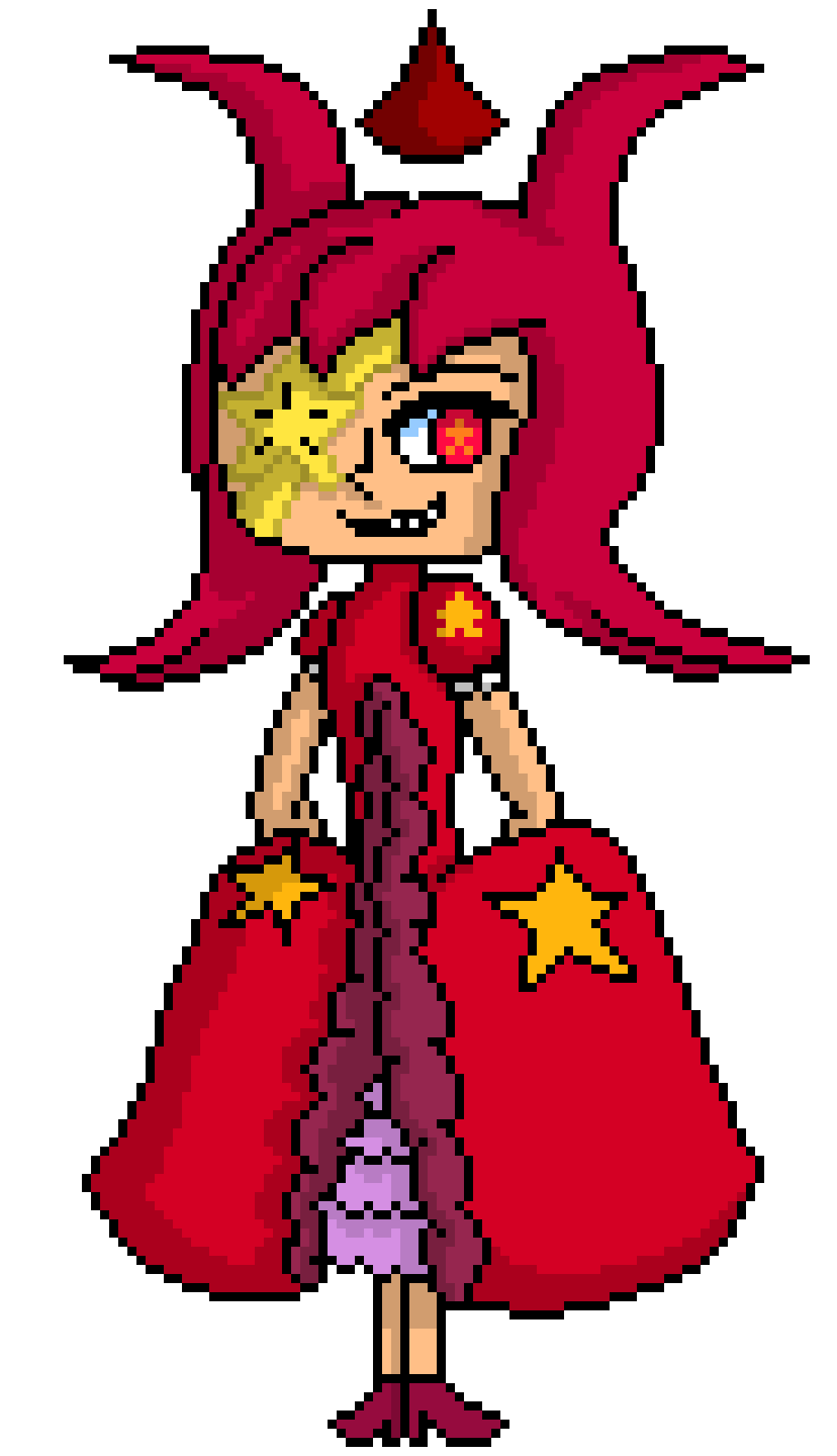 [f7c573] Krasnaya Noch' (shading added) (WIP) (original character)(extra info in description) -Mawile