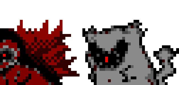 [fafadf] Palette for Creepypasta OC - Charred Ethan's Pets (Before to After Sprites) (ft. Karimousseart's Burned Gold Pokepasta - Cyndaquil, Pikachu, and Bulbasaur)
