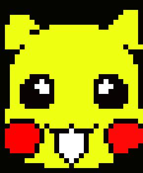 [9664c4] pikachu pixel art