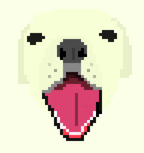 [6d8f4f] Pixel Art Dog