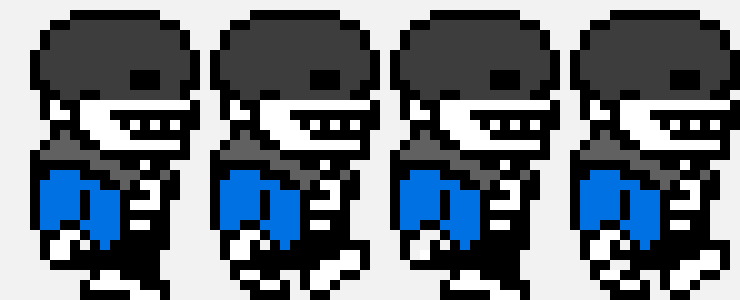 [bd82cb] UnderTale - Sans sprite sheet(isaac)