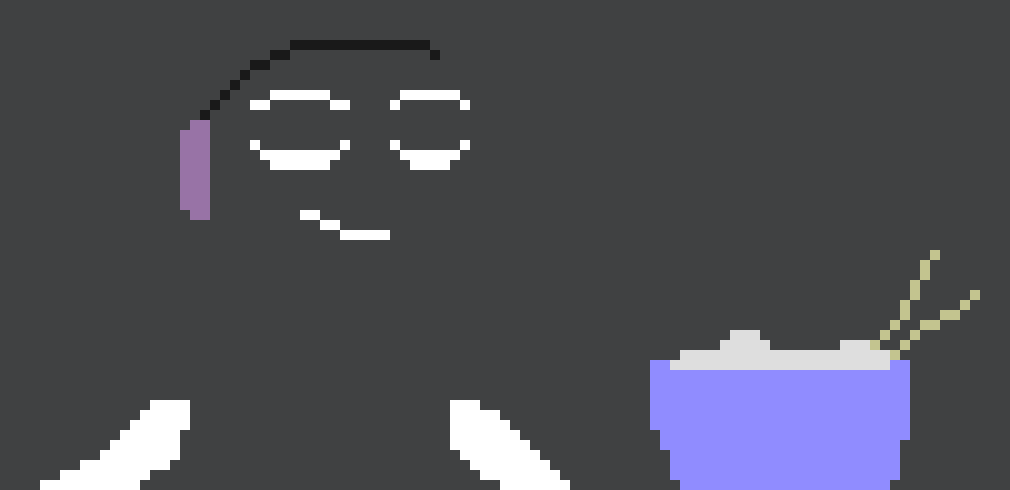 [6a7b6a] (back) *Starting to feel a bit better about being lonely with the music*