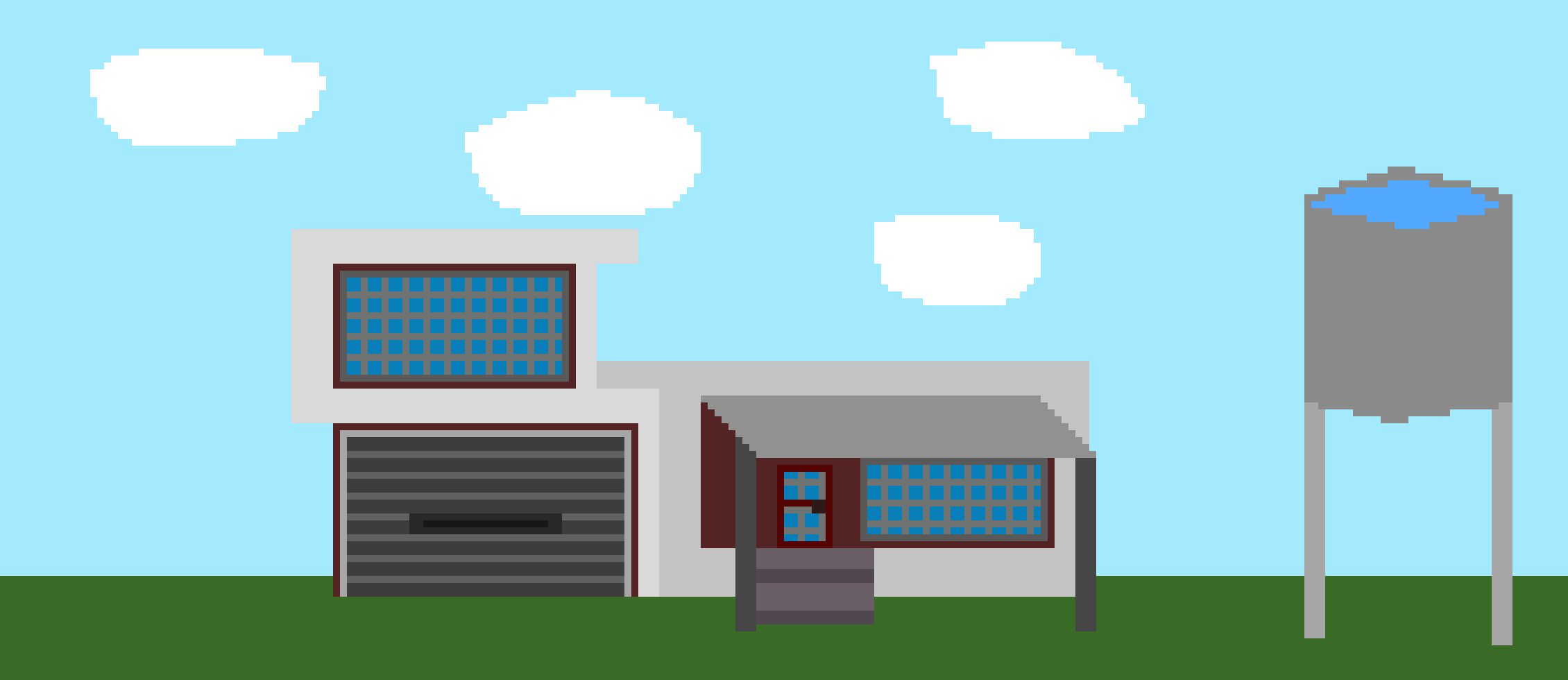 [4c01d1] House with water tank