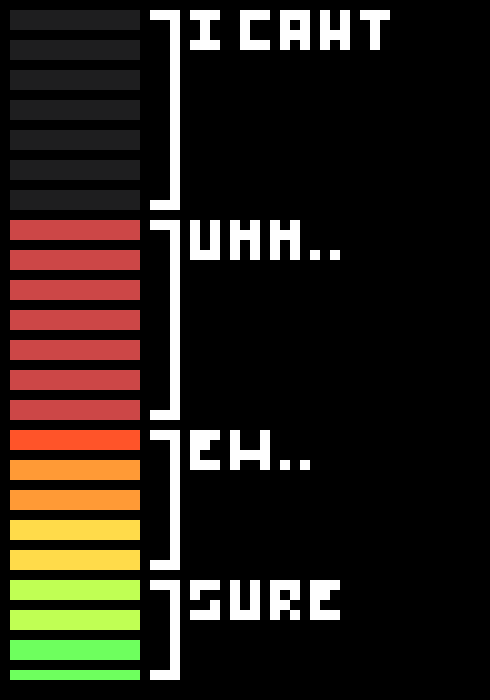 [77b851] ( One at a time... I might be able to do.. it.. )