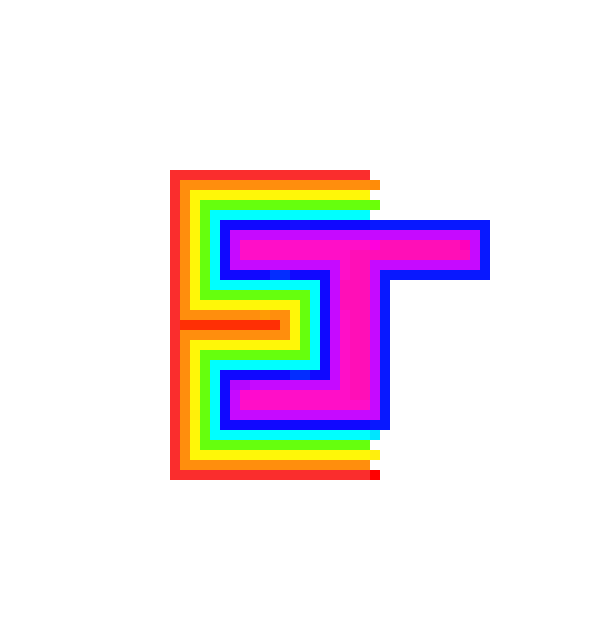 [4a13f6] ej rainbow design 