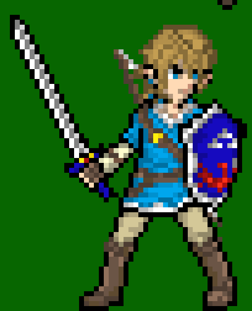 [4076f0] -he admittedly blocks with his shield, and kicks her a couple inches away- -Link (cleetus)