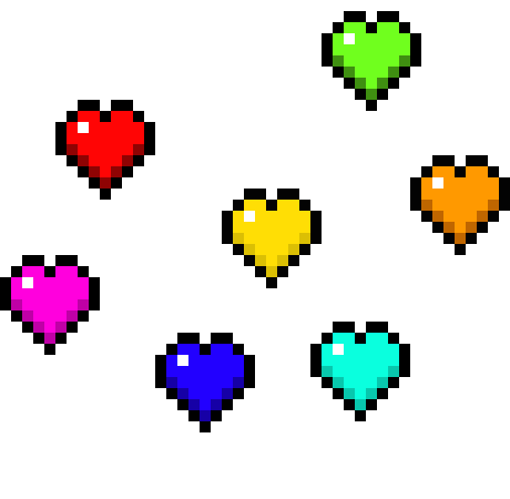 [9664c4] hearts undertale 