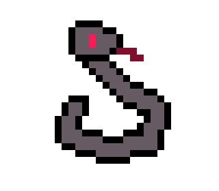 [260645] grey coiled snake