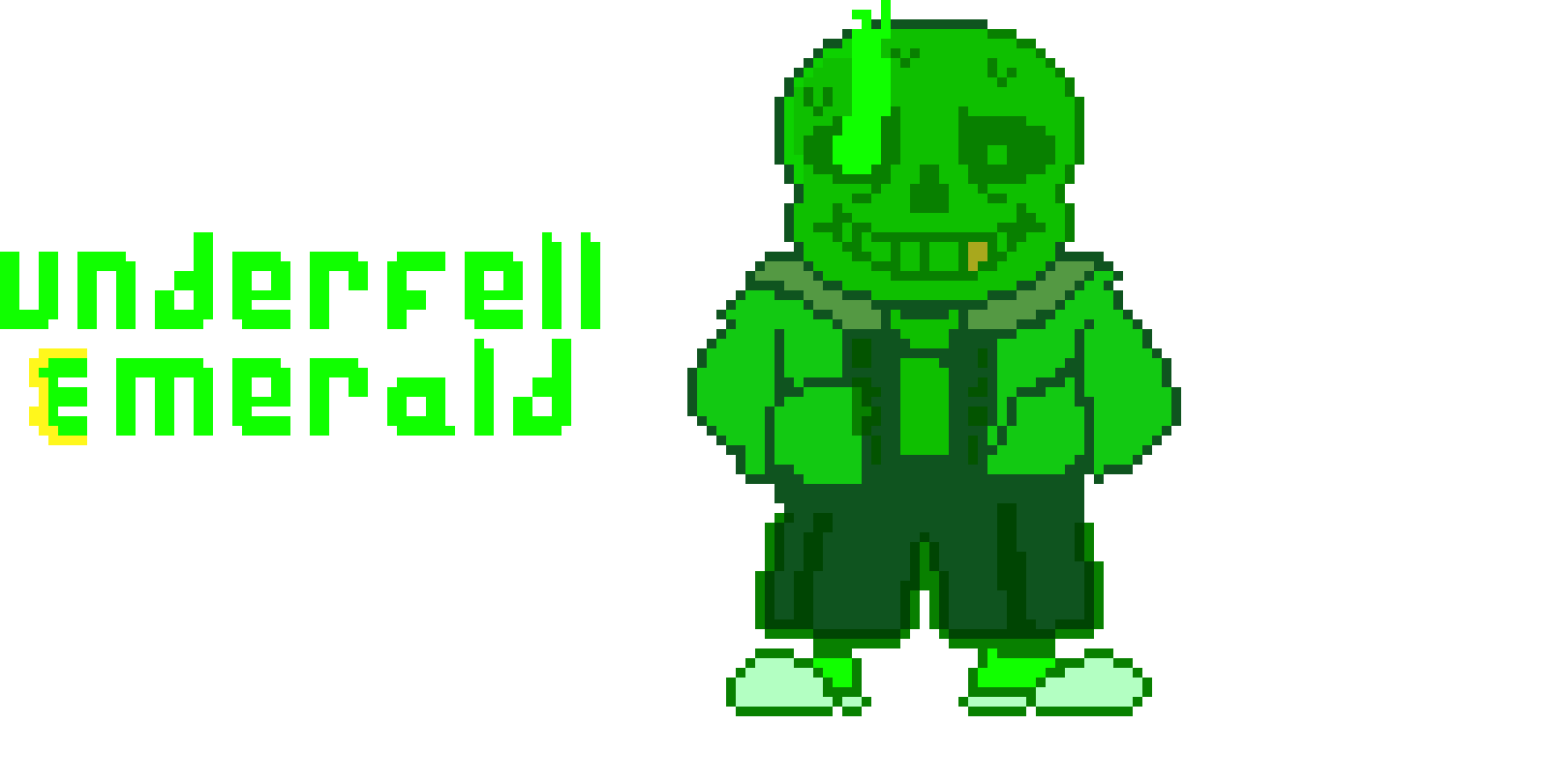 [32f16f] Underfell Emerald Sans Fanmade Sprite v2