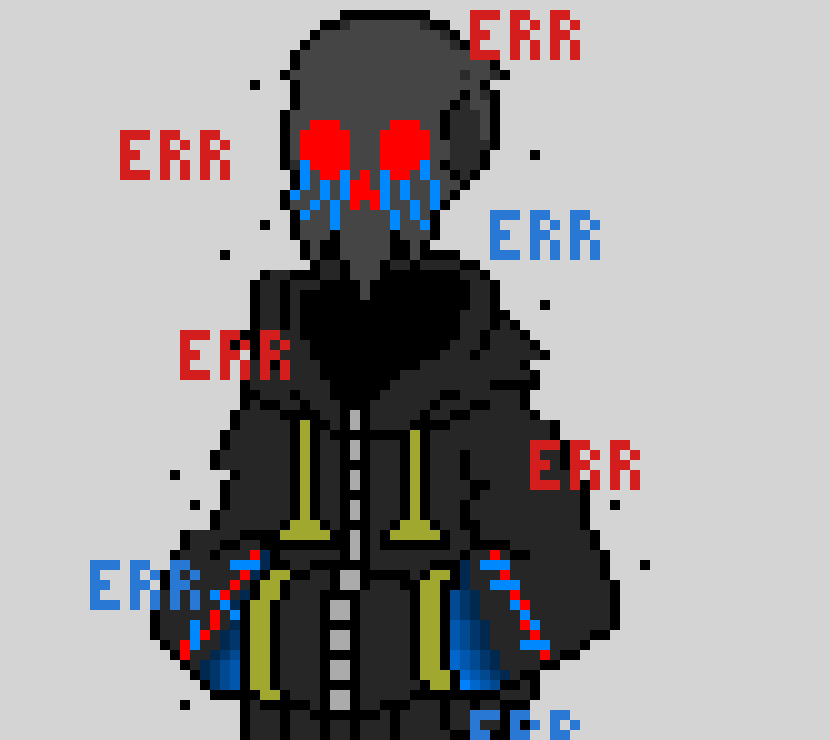 [7b7bce] -appears behind error sans- oh...i-ts y-y-ou...