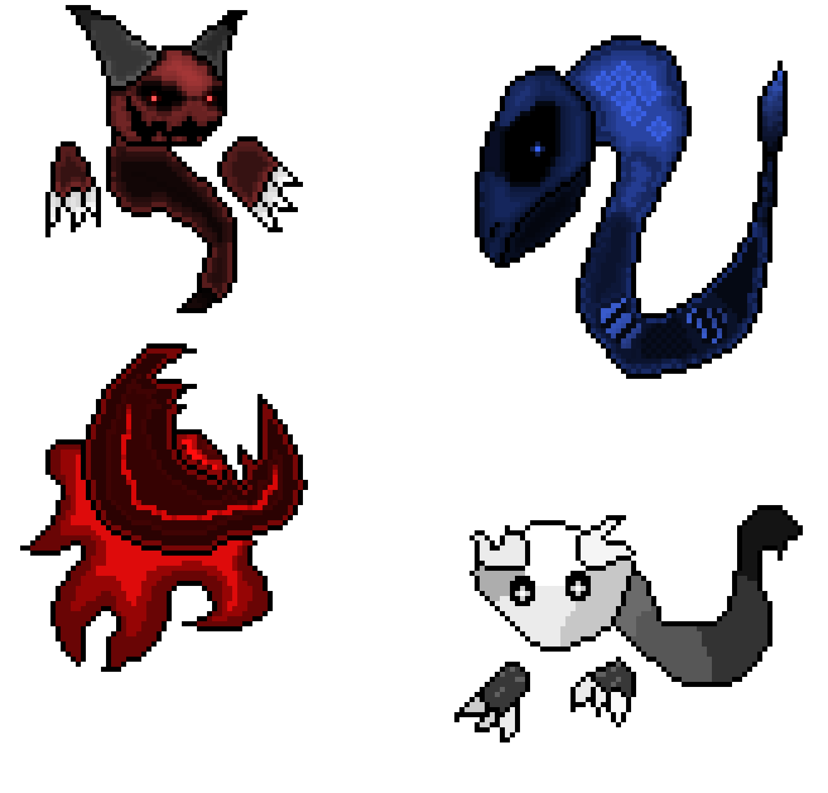 [c5f0c3] *she snaps and these appear behind her, all glaring a quarter*