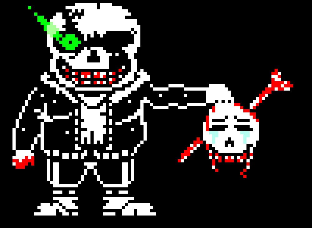 [43520c] whats up with all different sans aus on pixel art make (what we are on right now) someone has to upload a sans sprite.