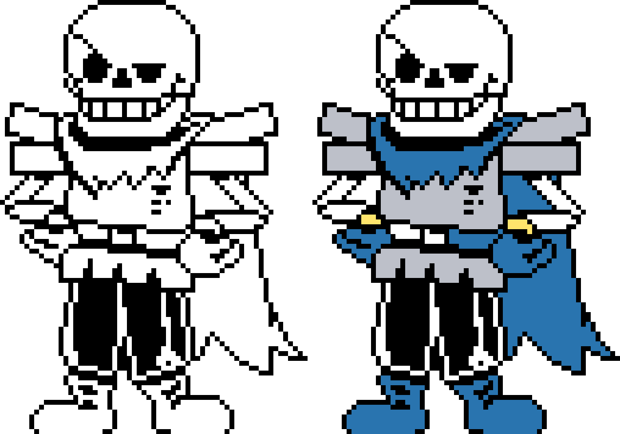 [95be89] UnderSwap Sans but he regular UnderTale Papyrus